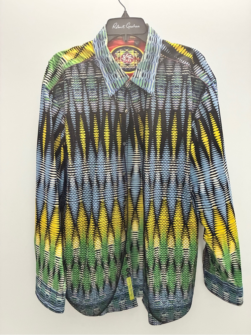 Robert Graham WIPE OUT Multicolor Chevron-Style Button-Down Shirt